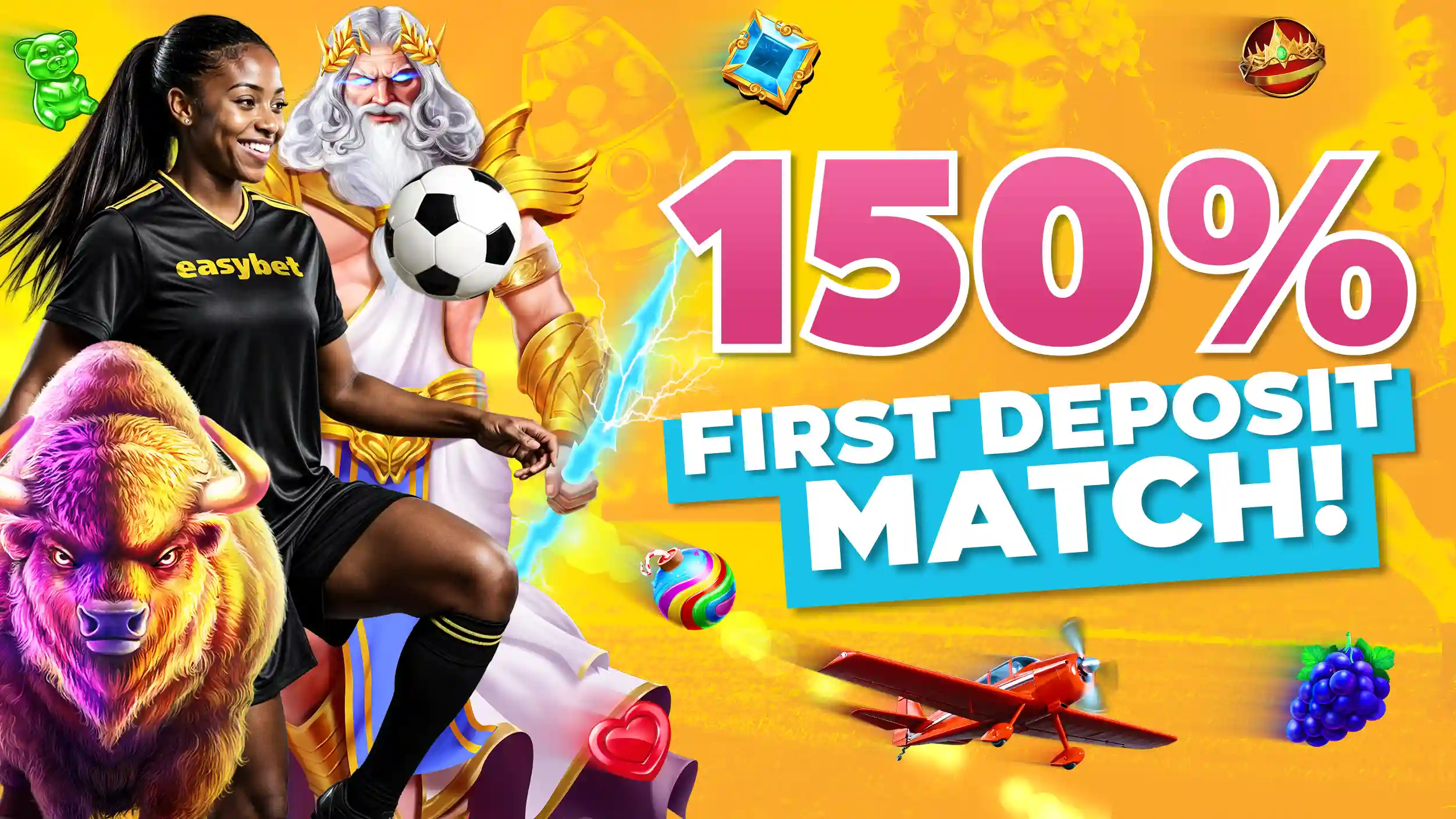 150% First Deposit Match Easybet