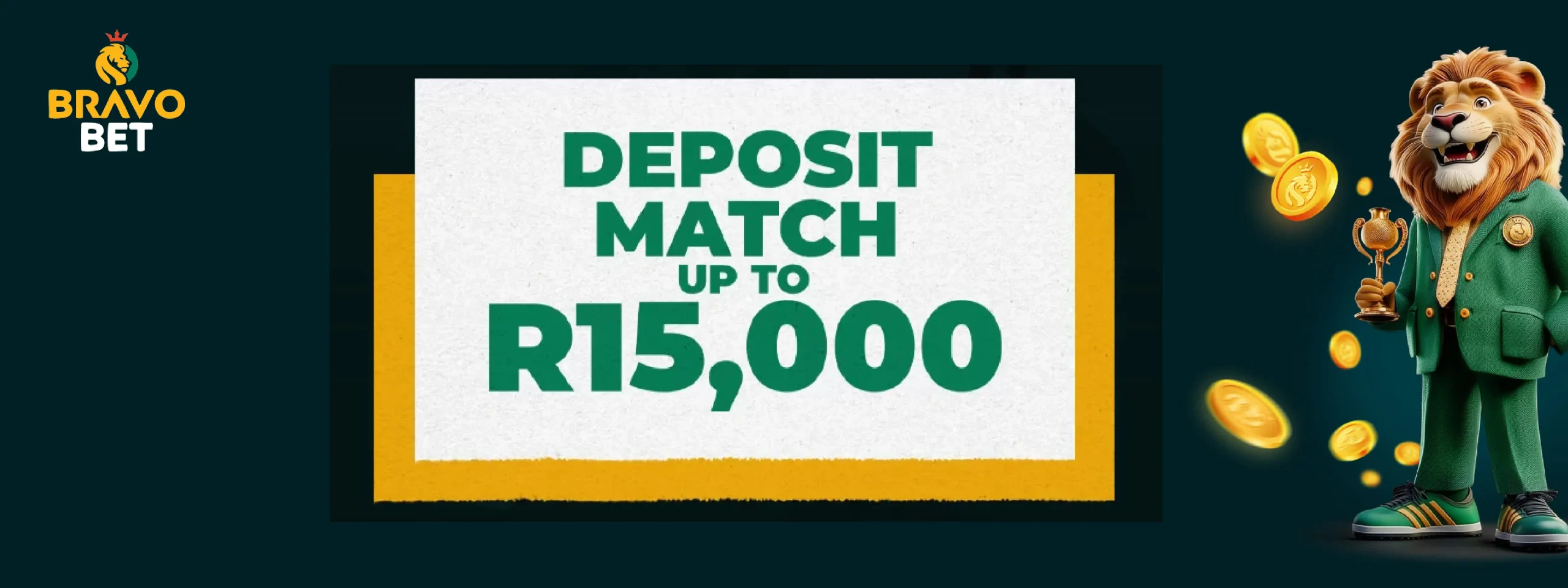 Bravobet Deposit Match Up To R15,000